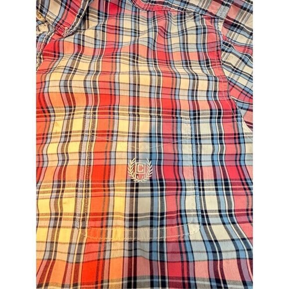 Chaps  plaid xxl  botton up short sleeve - Picture 6 of 8